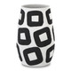 Currey and Company - 1200-0606 - Vase - Pagliacii Collection - White/Black