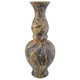 Currey and Company - 1200-0730 - Vase - Brown Marbleized Collection - Black/Brown/White/Gold