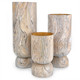 Currey and Company - 1200-0739 - Vase Set of 3 - London - Dark Brown/Natural
