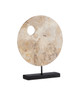 Currey and Company - 1200-0772 - Disc - Wes Marble Disc - Natural/Black