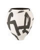 Currey and Company - 1200-0868 - Vase - Kenzo Collection - Off-White/Black Currey and Company - 1200-0868 - Vase - Kenzo Collection - Off-White/Black