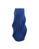 Currey and Company - 1200-0893 - Vase - Blue Pleat Collection - Cobalt Blue