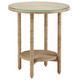 Currey and Company - 3000-0215 - Accent Table - Limay - Natural/Clear