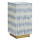 Currey and Company - 3000-0253 - Accent Table - Nadene - Blue/Natural/Brushed Brass