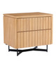 Currey and Company - 3000-0292 - Nightstand - Indeo Collection - Washed Oak/Black