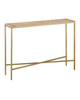 Currey and Company - 4000-0204 - Console Table - Dezi - Natural/Brass