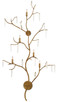 Currey and Company - 5000-0014 - Five Light Wall Sconce - Forest Light - Washed Lucerne Gold/Natural