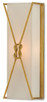 Currey and Company - 5000-0078 - One Light Wall Sconce - Ariadne - Contemporary Gold Leaf