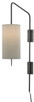 Currey and Company - 5000-0123 - One Light Wall Sconce - Tamsin Bronze Wall Sconce - Oil Rubbed Bronze