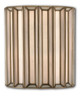 Currey and Company - 5000-0175 - One Light Wall Sconce - Daze Collection - Antique Brass/White