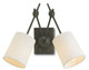 Currey and Company - 5150 - Two Light Wall Sconce - Compass - Black Iron