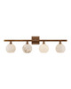 Currey and Company - 5800-0039 - Four Light Bath Bar - Bombelles - Antique Brass/Natural