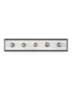 Currey and Company - 5800-0056 - Five Light Wall Sconce - Berdine - Natural/Oil Rubbed Bronze