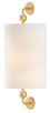 Currey and Company - 5900-0031 - One Light Wall Sconce - Tavey - Contemporary Gold Leaf