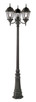 Trans Globe Imports - 4719 BK - Three Light Pole Light - Villa Nueva - Black