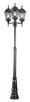 Trans Globe Imports - 4995 BK - Three Light Pole Light - Classical - Black