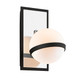 Troy Lighting - B7161 - One Light Wall Sconce - Ace - Carbide Blk With Polished Nickel Accents