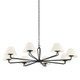 Troy Lighting - F2550-BI - Eight Light Chandelier - Ozias - Black Iron