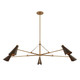 Andersen Five Light Chandelier (F4369-PBR/BRZ)