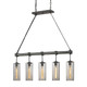 Troy Lighting - F5915 - Five Light Island Pendant - Union Square - Graphite