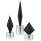 Uttermost - 17916 - Sculptures S/3 - Alize - Marble Atop Crystal Bases