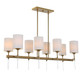 Awyr Eight Light Linear Chandelier (21388)