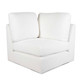 Uttermost - 23854-C - Corner Sofa - Refuge - White
