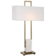 Uttermost - 30160 - One Light Table Lamp - Column - Plated Brass