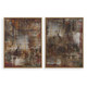 Uttermost - 32433 - Framed Canvases Set/2 - Molten Patina - Light Oak