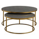 Uttermost - 50080 - Nesting Coffee Tables Set/2 - Aragon - Antique Burnished Brass