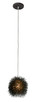 Varaluz - 169M01SBL - One Light Mini Pendant - Urchin - Black