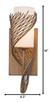 Flow One Light Wall Sconce (240K01HO)