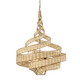 Varaluz - 240P06LBTR - Six Light Pendant - Flow - Baguette/Natural Rattan
