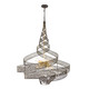 Varaluz - 240P08MBFG - Eight Light Pendant - Flow - Matte Black/French Gold