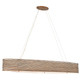 Varaluz - 247N06HO - Six Light Linear Pendant - Flow - Hammered Ore