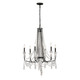 Varaluz - 270C06OX - Six Light Chandelier - Barcelona - Onyx