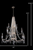 Barcelona 12 Light Chandelier (270C12TR)