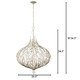 Bask Six Light Pendant (271P06GD)