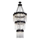 Varaluz - 309C19MBFG - 18 Light Chandelier - Matrix - Matte Black/French Gold