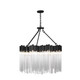 Varaluz - 309P10MBFG - Ten Light Pendant - Matrix - Matte Black/French Gold