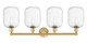 Edison Four Light Bath Vanity (616-4W-SG-G460-7CL)
