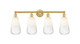 Innovations - 616-4W-SG-G480-6OP - Four Light Bath Vanity - Edison - Satin Gold