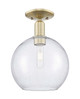 Innovations - 716-1C-AB-G124-10 - One Light Semi-Flush Mount - Arcadia - Antique Brass