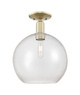 Innovations - 716-1C-AB-G124-12 - One Light Semi-Flush Mount - Arcadia - Antique Brass