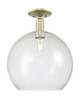 Innovations - 716-1C-AB-G124-14 - One Light Semi-Flush Mount - Arcadia - Antique Brass