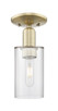 Innovations - 716-1C-AB-G802 - One Light Semi-Flush Mount - Arcadia - Antique Brass