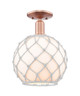 Innovations - 716-1C-AC-G121-10RW - One Light Semi-Flush Mount - Arcadia - Antique Copper