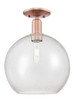 Innovations - 716-1C-AC-G124-12 - One Light Semi-Flush Mount - Arcadia - Antique Copper