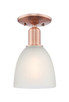 Innovations - 716-1C-AC-G381 - One Light Semi-Flush Mount - Arcadia - Antique Copper