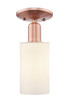 Innovations - 716-1C-AC-G801 - One Light Semi-Flush Mount - Arcadia - Antique Copper